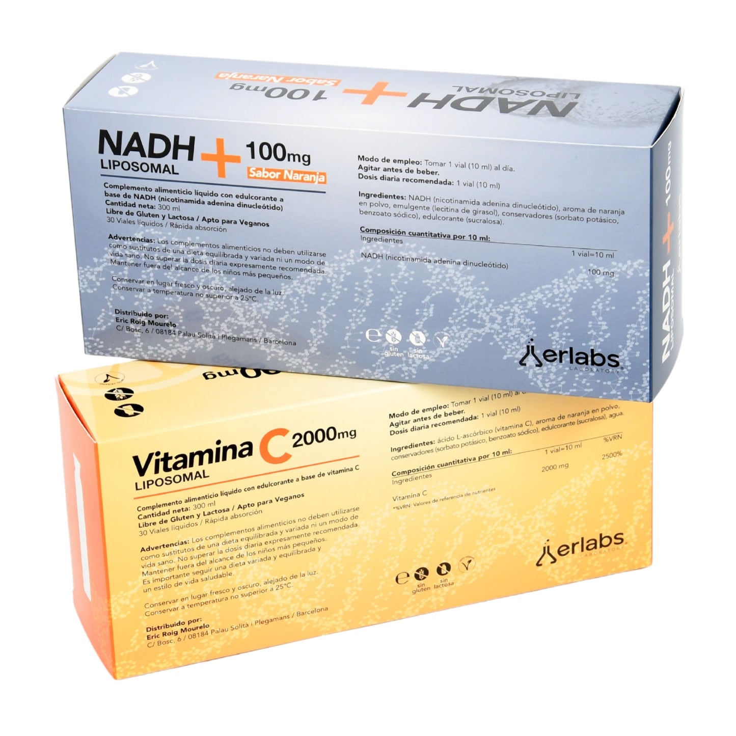 PACK Vitamina C Liposomal 2000mg + NADH LIPOSOMAL 100mg